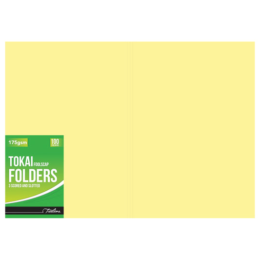 Tokai Board Folder - 175gsm - Scored & Slotted - 460x355mm - Yellow