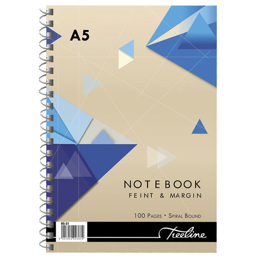 Spiral Notebook A6 - 100 page Feint
