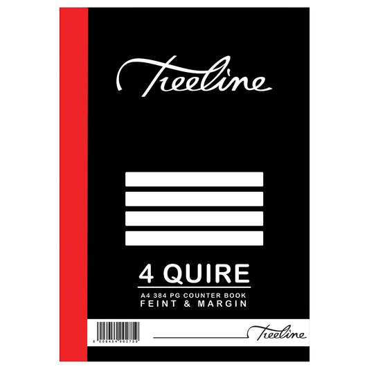 Book Counter 384pg A4 F/M 4 Quire  each
