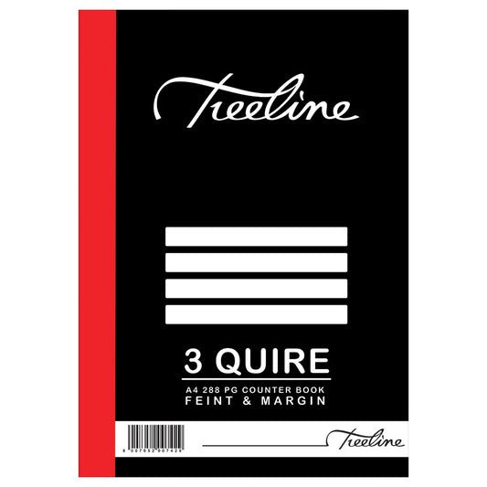 Book Counter 288pg A4 F/M 3 Quire each