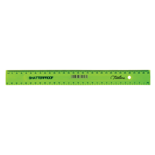 Ruler - Shatterproof - 30cm - Green