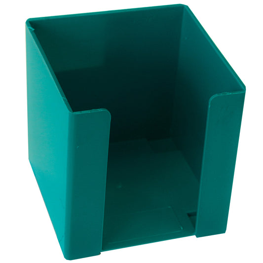 Cube Paper Holder - Plastic - 95x95mm - Azure Blue