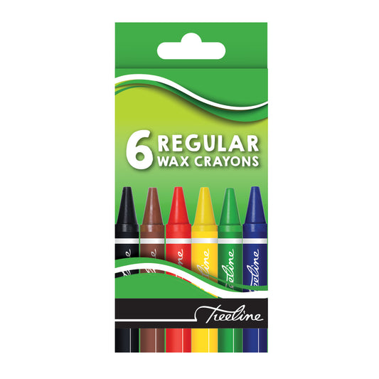 Crayons Wax 6's - 8mm Treeline