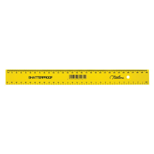 Ruler - Shatterproof - 30cm - Yellow