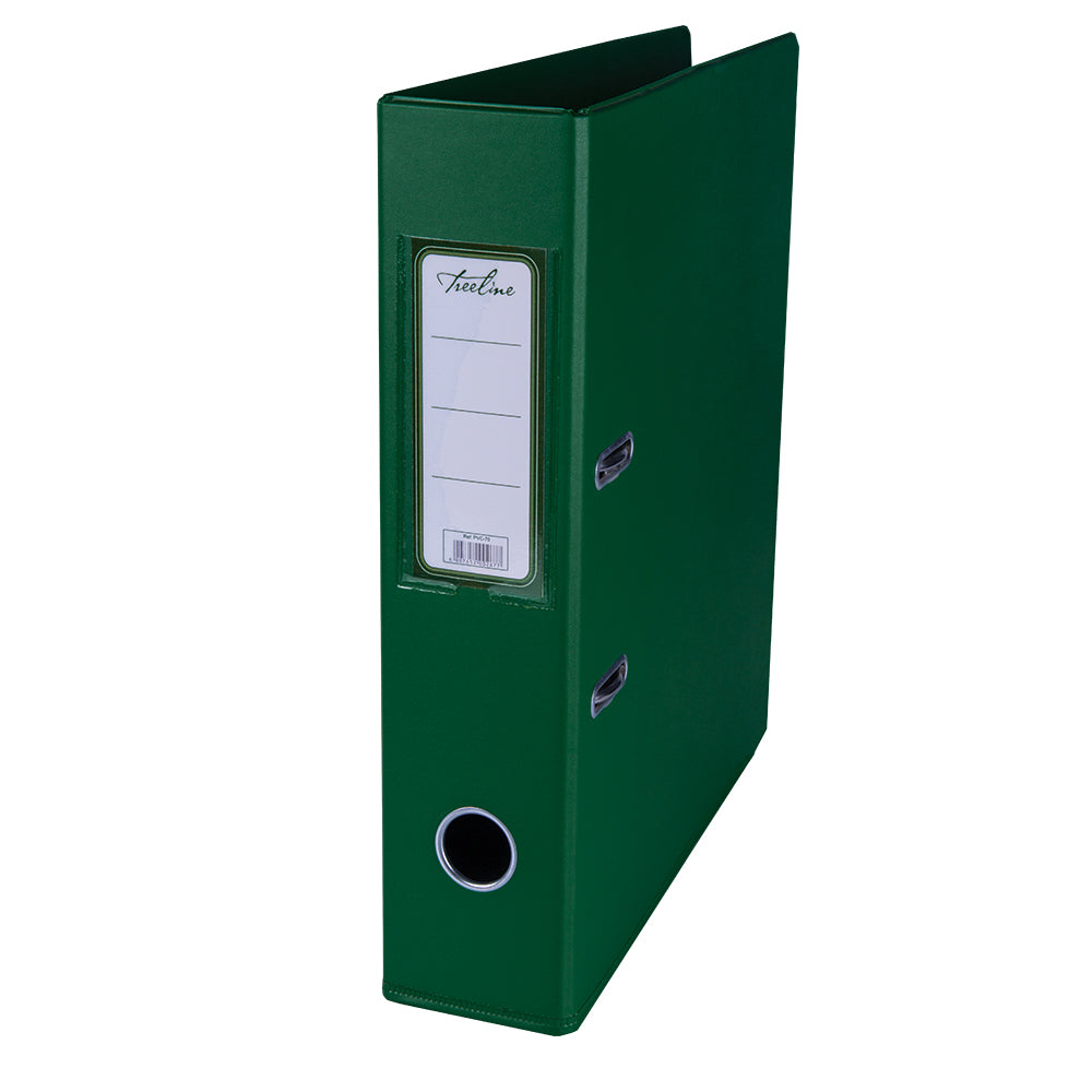 A4 PVC Lever Arch File Reinforced Base with Rado Mechanism - 70mm - Green