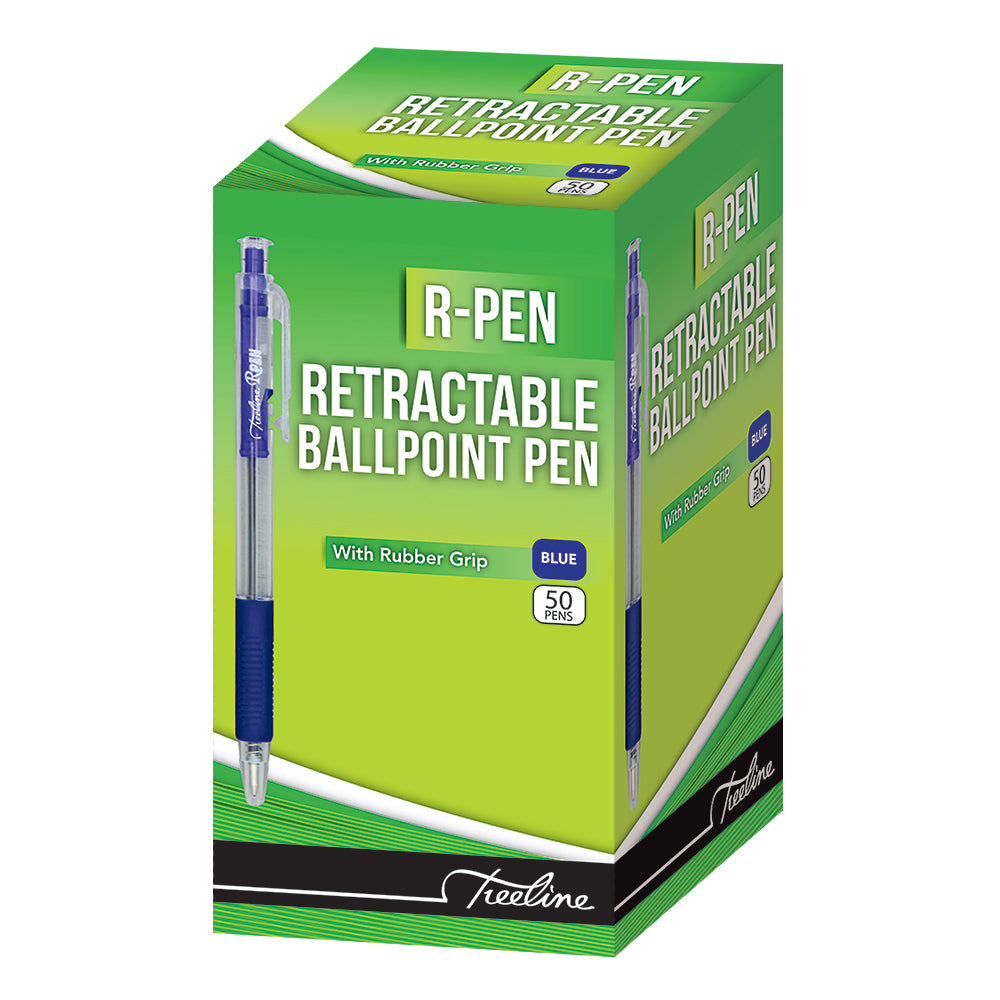 Retractable Ballpoint Pen - R-Pen - Blue