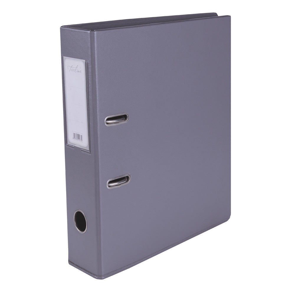 A4 PVC Lever Arch File Reinforced Base with Rado Mechanism - 70mm - Grey