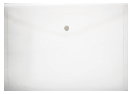 Carry Folder A3 PVC with Stud - Clear