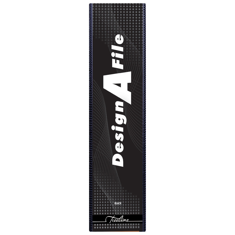 A4 Lever Arch Design-A-File PVC with Overlay & Inside Pocket - 70mm - Black 2