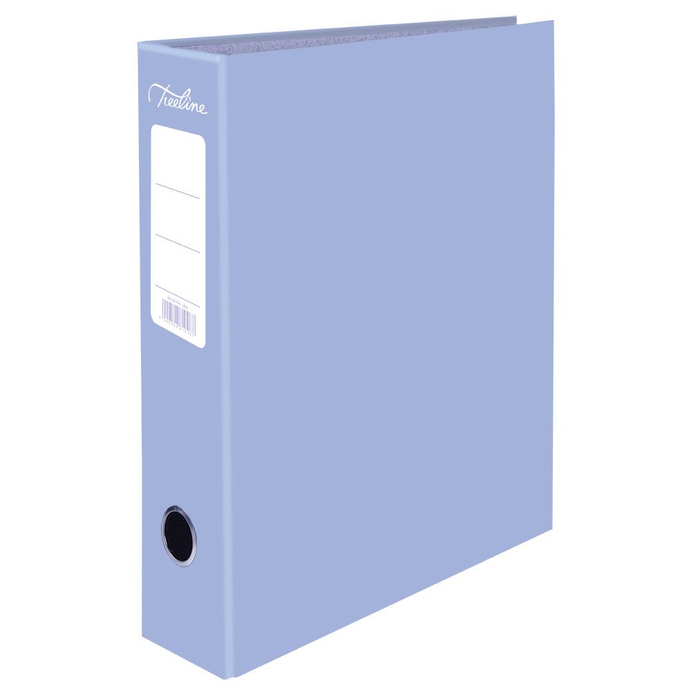 A4 Lever Arch File - Mottled Board with Metal Compressor - 317mm height - 80mm Spine - Lilac 2