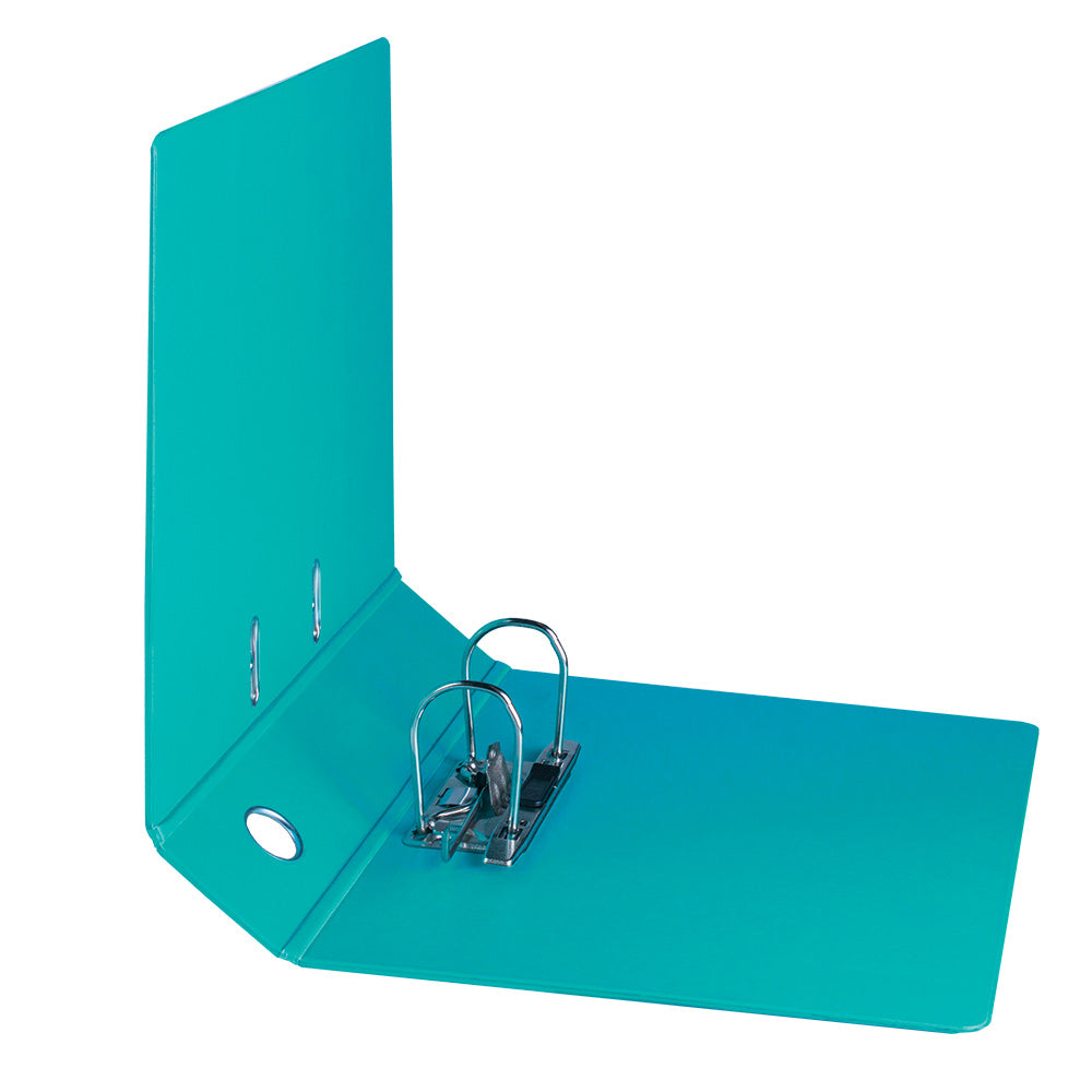 A4 Lever Arch Files 70mm Spine - Turquoise - PVC - Treeline 8