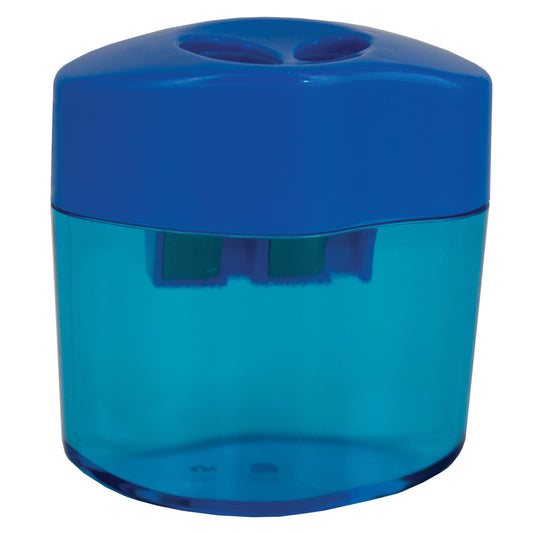 Barrel Sharpener - Two Hole - Blue