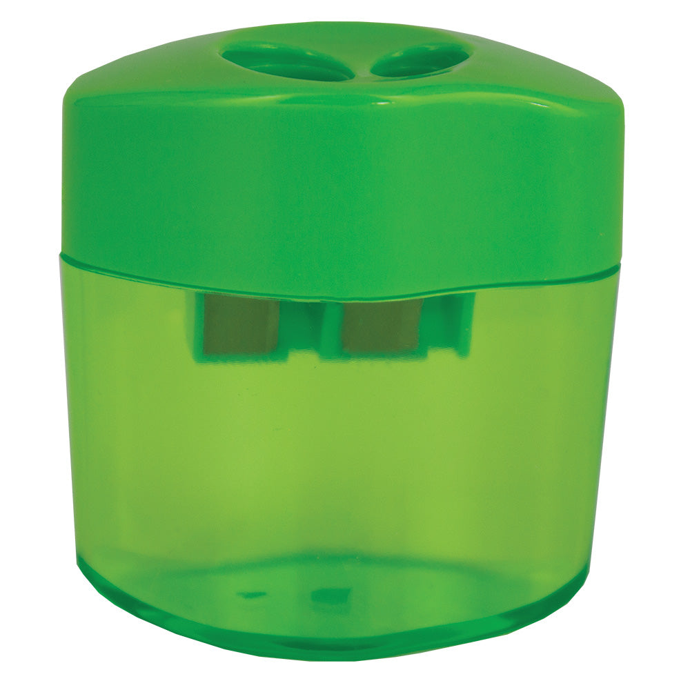 Barrel Sharpener - Two Hole - Green