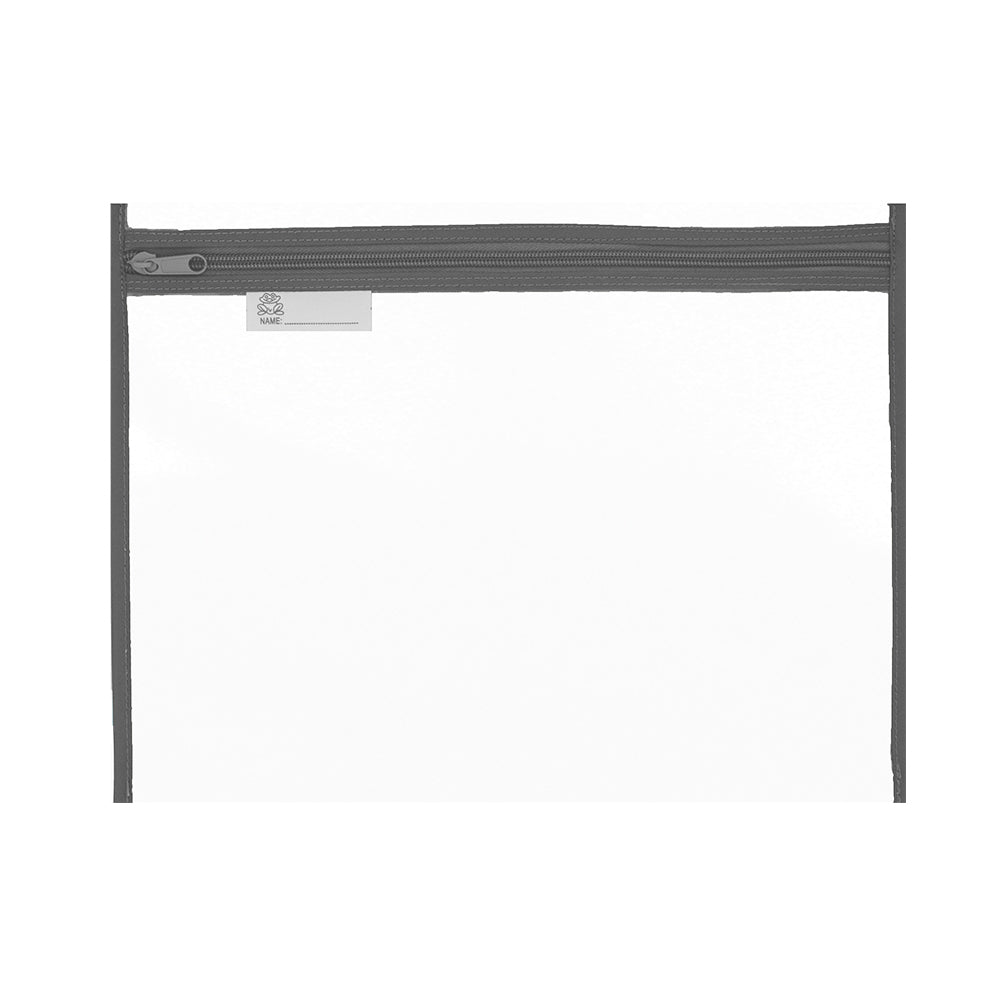 Book Bag A4 Thick PVC with Coloured Zip - Assorted 3 7