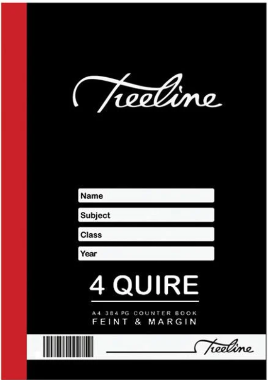 Book Counter 384pg A4 F/M 4 Quire  each 2