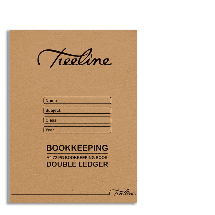 Bookkeeping Book A4 72pg Soft Cover - Double Ledger