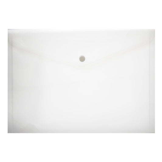 Carry Folder A4 PVC with Stud - Clear