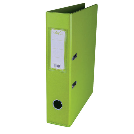 A4 PVC Lever Arch File Reinforced Base with Rado Mechanism - 70mm - Lime Green