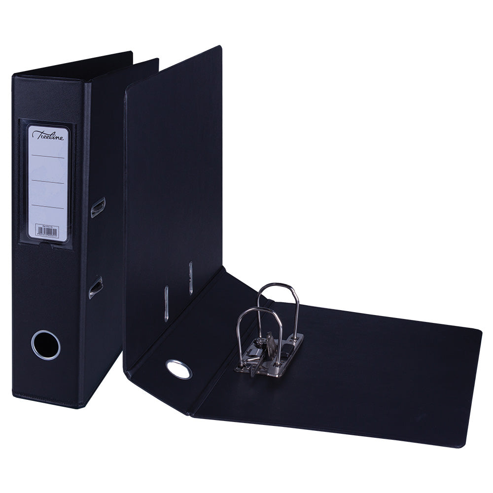 A4 PVC Lever Arch File Reinforced Base with Rado Mechanism - 70mm - Black