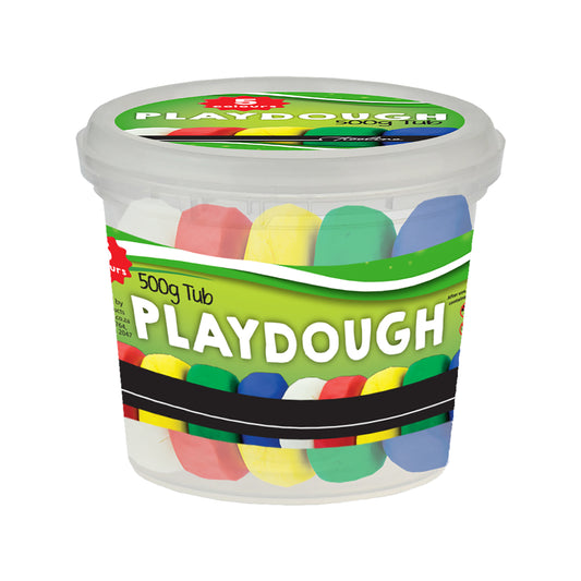 Play Dough 500g - 5 Assorted Colours