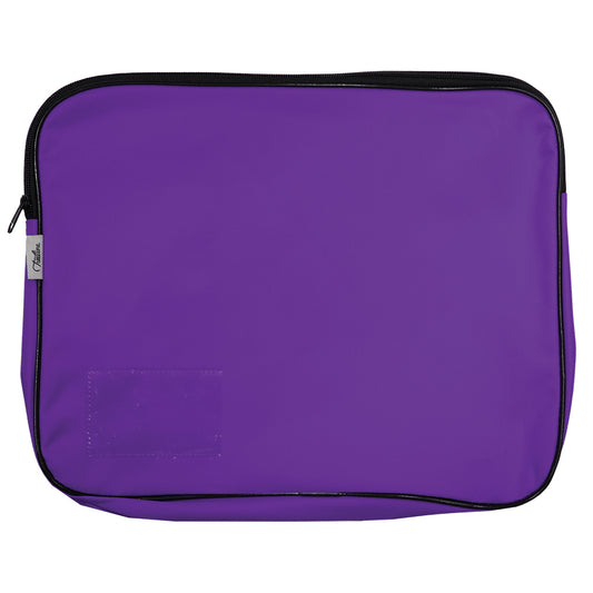 Canvas Book Bag with Card Holder Slot - Purple