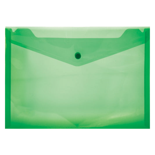 Carry Folder A3 PVC with Stud - Green