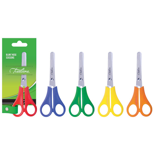 Blunt Nose Scissors 135mm - 1.5mm Blade - Assorted Colours