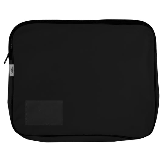Canvas Book Bag with Card Holder Slot - Black
