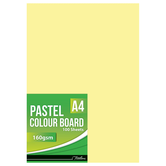 Pastel Board A4 - 160gsm 100's - Yellow