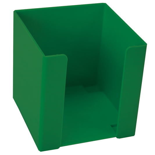 Cube Paper Holder - Plastic - 95x95mm - Green