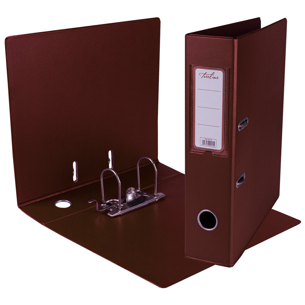 A4 PVC Lever Arch File Reinforced Base with Rado Mechanism - 70mm - Burgundy