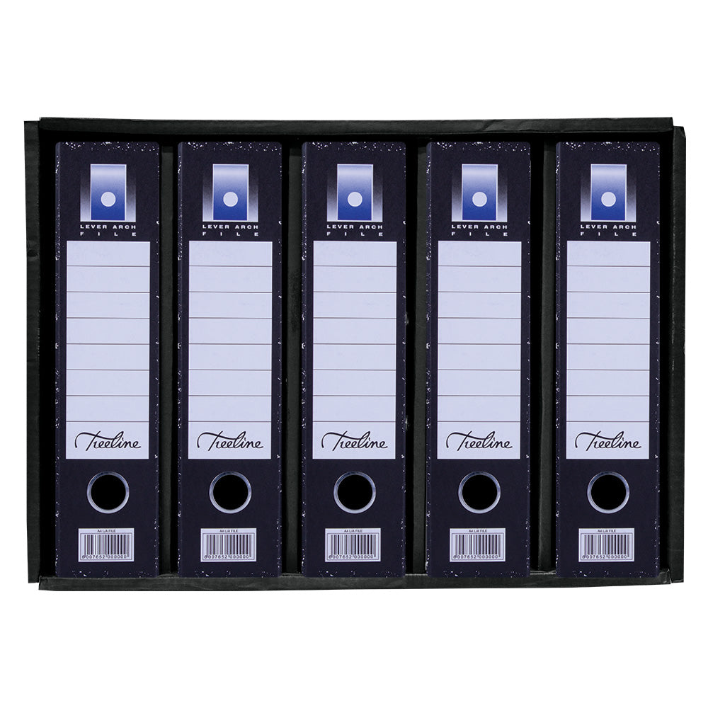 Stow-A-Way Storage File Board 5 Compartment - Black