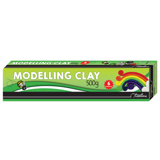 Clay Modelling  500g - 6 Assorted Colours