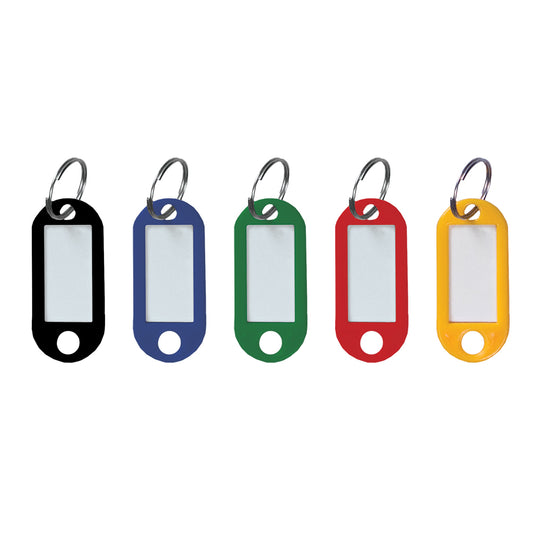 Keyrings - PVC - Assorted Colours 20 pc