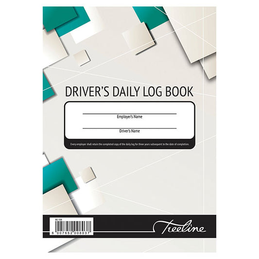 Drivers Daily Log Book A5 100pg Hard Cover