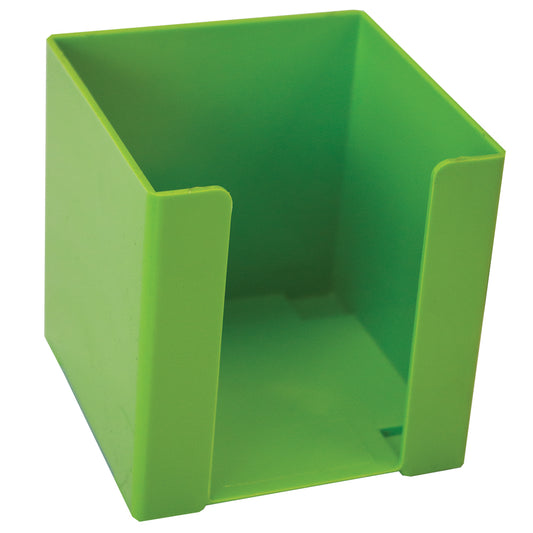 Cube Paper Holder - Plastic - 95x95mm - Lime Green