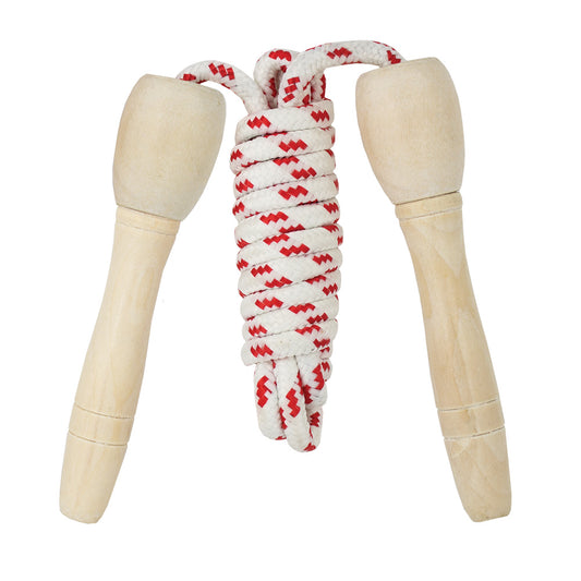 Skipping Rope with Adjustable Wooden Handle